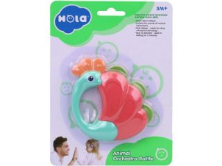 Obrázek z Chrastítko páv 10cm na kartě 